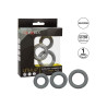 Calexotics Lot de 3 Cockrings Link Up Gris